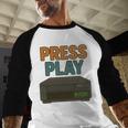 VHS Cassette Retro Analog Nostalgia Theme Baseball Raglan Shirt VHS Cassette Retro Analog Nostalgia Theme Baseball Raglan Shirt