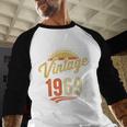 Vintage 1969 Retro Era Badge For Nostalgia Fans Baseball Raglan Shirt