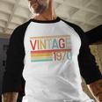 Vintage 1970 Birthday Retro Style 70's Born Nostalgia Party Premium Tri-Blend Baseball Raglan Shirt Vintage 1970 Birthday Retro Style 70's Born Nostalgia Party Premium Tri-Blend Baseball Raglan Shirt