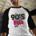 Vintage 90's Babe Party Back To 90s Cassette Nostalgia Premium Tri-Blend Baseball Raglan Shirt