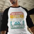 Vintage Class Of 2024 High School Graduation Student Baseball Raglan Shirt