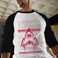 Vintage Gaming Rituals Retro Gamer Nostalgia Vintage Games Baseball Raglan Shirt