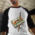 Vintage Pencil Rewind Cassette Tape Nostalgia Party 80s 90s Baseball Raglan Shirt Vintage Pencil Rewind Cassette Tape Nostalgia Party 80s 90s Baseball Raglan Shirt