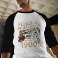 Vintage Please Be Patient With Me I'm From The 1900s Train Baseball Raglan Shirt