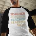 Vintage Teacher Established 2018 Graduation Men Baseball Raglan Shirt