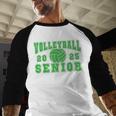 Volleyball Senior Night Volleyball Senior 2025 Graduation 16 Baseball Raglan Shirt