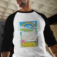 Women's Frutiger Aero Aesthetic Rainbow Glitch Art Baseball Raglan Shirt Women's Frutiger Aero Aesthetic Rainbow Glitch Art Baseball Raglan Shirt