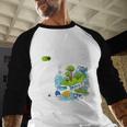 Women's Frutiger Aero Y2K Fashion Trends Statement Piece Tech Orbite Baseball Raglan Shirt