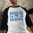 Wrestling Senior Night Wrestling Senior 2025 Graduation 44 Baseball Raglan Shirt