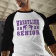 Wrestling Senior Night Wrestling Senior 2025 Graduation 49 Baseball Raglan Shirt