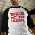 Wrestling Senior Night Wrestling Senior 2025 Graduation 7 Baseball Raglan Shirt