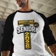 Wrestling Senior Night Senior 2026 Faith Cross Graduation Baseball Raglan Shirt