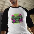 Y2K Home DJ Quarantine Nostalgia Boombox Party Baseball Raglan Shirt Y2K Home DJ Quarantine Nostalgia Boombox Party Baseball Raglan Shirt