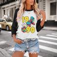 1990 Retro Raised In The 90s Old School Nostalgia Vibes Baseball Raglan Shirt