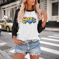 90s Retro Pop Art Rainbow Lips Nostalgia Costume 90s Baseball Raglan Shirt 90s Retro Pop Art Rainbow Lips Nostalgia Costume 90s Baseball Raglan Shirt
