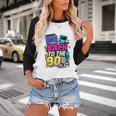 Back To The 90s Nostalgia Cassette Game Console Boombox Baseball Raglan Shirt