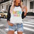 Bruh I'm Out Senior Graduation Baseball Raglan Shirt