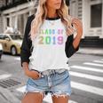 Class Of 2019 High School Graduation Date Graduate Baseball Raglan Shirt