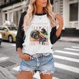 Class Of 2022 Monster Truck Graduation Cap Retro Sunset Boy Baseball Raglan Shirt