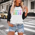 Class Of 2026 High School Graduation Date GraduateShirt Baseball Raglan Shirt