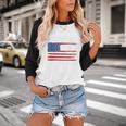 Class Of 2026 Senior Back To School American Flag Graduation Baseball Raglan Shirt