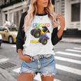I Crushed Kindergarten Monster Truck Graduation Boys Small Baseball Raglan Shirt