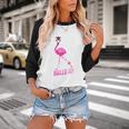 Flamingo Nailed It Graduation Flamingo Baseball Raglan Shirt