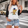 Flossing Pizza Dairy OIT For Dairy OIT Graduation Baseball Raglan Shirt