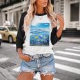 Frutiger Aero Aesthetic Tech Ocean Underwater Fishes Baseball Raglan Shirt Frutiger Aero Aesthetic Tech Ocean Underwater Fishes Baseball Raglan Shirt