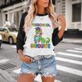 Kids Preschool Graduate T-Rex Dinosaur Preschool Graduation Baseball Raglan Shirt