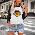 Nostalgia Chest Flag GDR Baseball Raglan Shirt