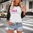 PhDiva Graduation Doctorate Student Graduate Baseball Raglan Shirt