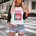 Please Be Patient I'm From The 1900s Retro Cassette Tape Baseball Raglan Shirt