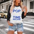 Pop Music Becomes a Time Machine Nostalgia Sound Quote Baseball Raglan Shirt