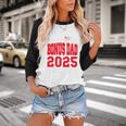 Proud Bonus Dad Of a Class Of 2025 Graduate Graduation Baseball Raglan Shirt