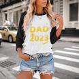 Proud Dad Of A 2023 Senior Graduation Baseball Raglan Shirt