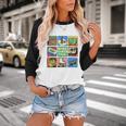 Retro Starter Pack 80s 90s Vintage Nostalgia Cassette Tape Baseball Raglan Shirt