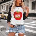School Is Out Forever Graduation Humor Baseball Raglan Shirt