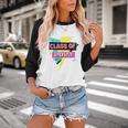 Senior 2023 Graduation Class Of 2023 Retro 90's Graduation Baseball Raglan Shirt