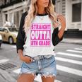 Straight Outta 8th Grade Graduation Eighth Grade T-Shirt Baseball Raglan Shirt