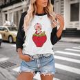 Strawberry Shortcake Sitting On Strawberry Retro Nostalgia Baseball Raglan Shirt Strawberry Shortcake Sitting On Strawberry Retro Nostalgia Baseball Raglan Shirt