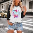 Totally 80's Colorful Retro 1980s Style Nostalgia Vibe Baseball Raglan Shirt