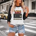 VHS Tape Nostalgia Old School Technology Humor Premium Baseball Raglan Shirt
