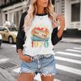 Vintage 1970 Retro Cassette Tape 70s Born Nostalgia Birthday Baseball Raglan Shirt