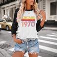 Vintage 1970 Retro Style 70's Born Nostalgia Vibes Birthday Baseball Raglan Shirt Vintage 1970 Retro Style 70's Born Nostalgia Vibes Birthday Baseball Raglan Shirt