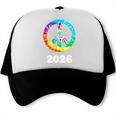 2026 Graduation Class Year Tie Dye Peace Sign Graduate Shirt Trucker Cap