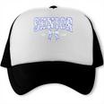 Blue Bow Coquette Floral Senior 2026 Graduation Class Trucker Cap
