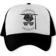 Certified Graduate Vintage Mortarboard Graduation Trucker Cap