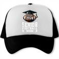 Class Of 2024 Graduation Senior Football Mom 2024 Trucker Cap