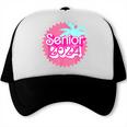 Class Of 2024 Senior Pink Retro Classic Girl Grad Graduation Trucker Cap